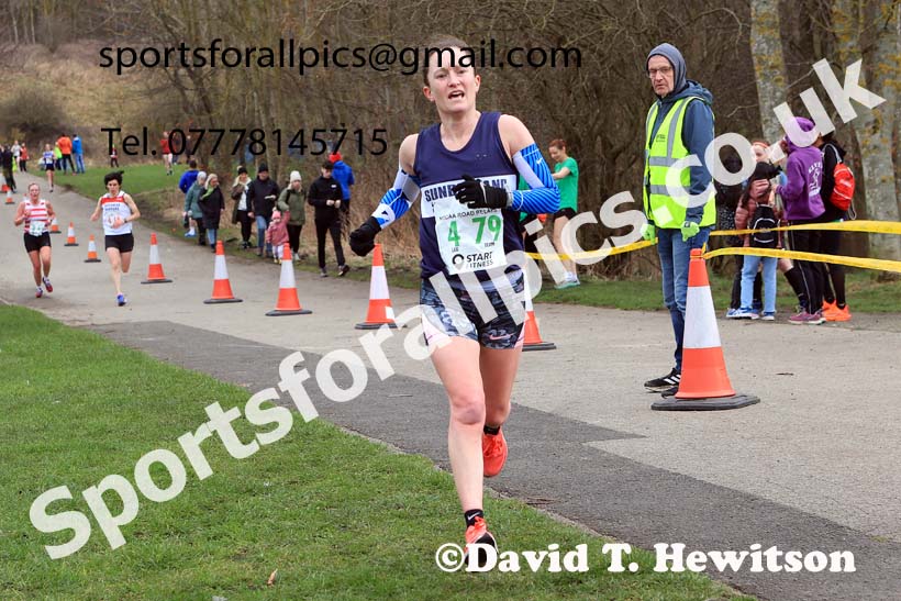 Senior Women, Veteran Women (Over-35) and Veteran Men 2024 NECAA Road Relays Champs., Hetton Lyons Country Park, Hetton le Hole, County Durham. Photo: David T. Hewitson/Sports for All Pics